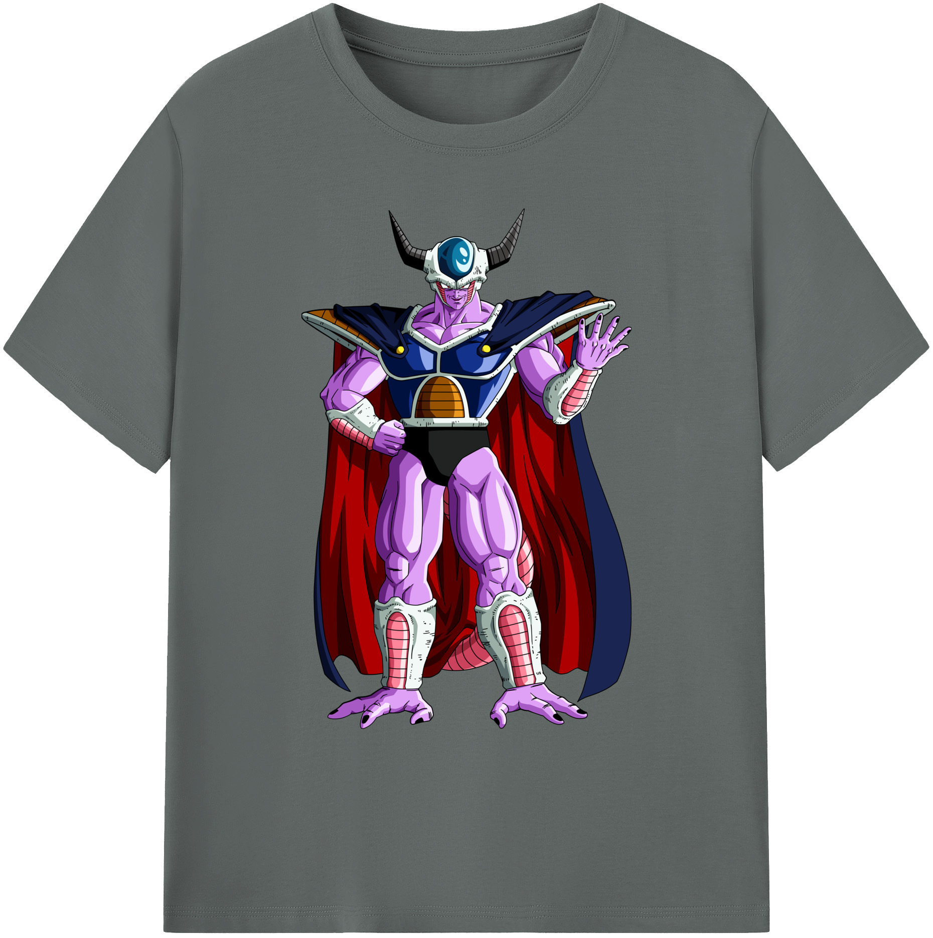 （画像用） ドラゴンボール コルド大王 DRAGON BALL King Cold 綿100％ メンズ半袖Tシャツ｜肌触りやわらか＆通気性